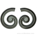 Ornamental forged iron parts